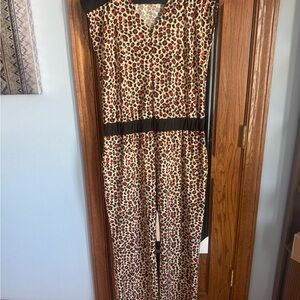 Elegant Leopard Print Jumpsuit